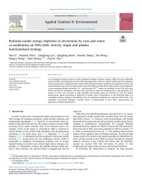 Dan Li — Reduced anodic energy depletion in electrolysis by urea and water co-oxidization on NiFe-LDH: Activity origin and plasma functionalized strategy