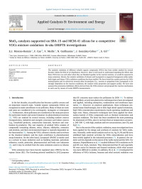 E.J. Moreno-Román — MnOx catalysts supported on SBA-15 and MCM-41 silicas for a competitive VOCs mixture oxidation: In-situ DRIFTS investigations