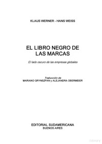 Werner y Weiss — El Libro Negro De Las Marcas
