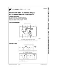 Unknown — 54LS51/DM74LS51 Dual 2-Wide 2-Input, 2-Wide 3-Input AND-OR-INVERT Gates