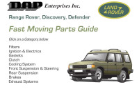 DAP — Range Rover, Discovery, Defender Fast Moving Parts Guide