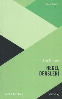 Leo Straus — Hegel Dersleri