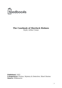 Doyle, Arthur Conan — The Casebook of Sherlock Holmes