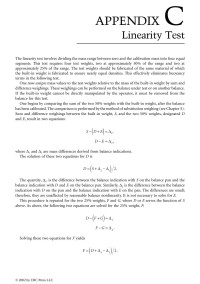 Frank E. Jones & Randall M. Schoonover — Appendix C. Linearity Test