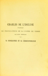 Ernest Roze — Charles de L’Escluse d’Arras