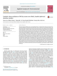 Fawei Lin & Zhihua Wang & Qiang Ma & Ye Yang & Ronald Whiddon & Yanqun Zhu & Kefa Cen — Catalytic deep oxidation of NO by ozone over MnOx loaded spherical alumina catalyst