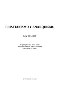 Leon Tolstoi — Cristianismo y Anarquismo