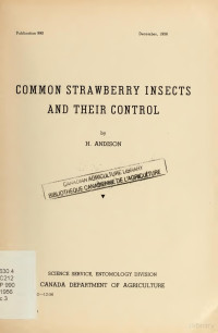 Andison, Harry — Common strawberry insects and their control