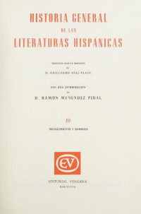 Unknown — Historia general de las literaturas hispánicas. Vol. 3, Renacimiento y Barroco