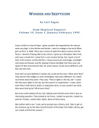 Thor — Microsoft Word - Carl_Sagan_Wonder_and_Skepticism.doc