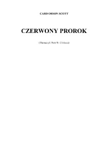 Card Orson Scott — Alvin Stwórca 02 - Czerwony Prorok