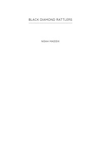 Noah Maddix [Maddix, Noah] — Black Diamonds Rattlers
