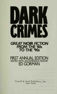 Edward Gorman — Dark Crimes