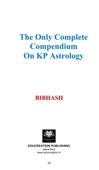 Bibhash Choudhary — The Only Complete Compendium on Kp Astrology