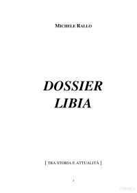 Michelle Rallo — Dossier Libia