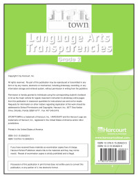 Houghton Mifflin Harcourt [Harcourt, Houghton Mifflin] — Language Arts Transparencies Grade 2