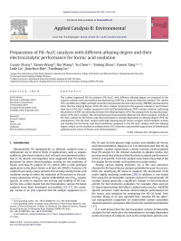 Guojie Zhang — Preparation of Pdâ€“Au/C catalysts with different alloying degree and their electrocatalytic performance for formic acid oxidation