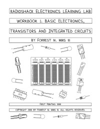 Forrest m mims — RADIOSHACK ELECTRONICS LEARNING LAB workbook 1. BASIC ELECTRONICS .