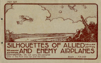 War Department — Silhouettes of Allied and Enemy Airplanes 1918