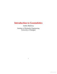 Andras Bardossy — Introduction to Geostatistics(134s)