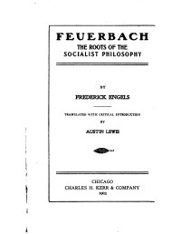 Mario — Feuerbach [The Roots Of The Socialist Philosophy].djvu