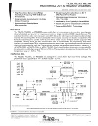 Texas Instruments, Incorporated — "Programmable Light-to-Frequency Converters"