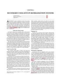 Unknown — R4 Secondary Coolants in Refrigeration