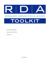 access.rdatoolkit.org — RDA Toolkit E-book release 1