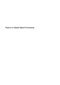 Alan V. Oppenheim — Papers on Digital Signal Processing