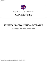 NASA — Journey in astronautical research (monograph 12)