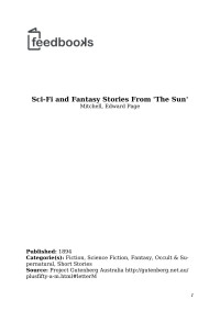 Mitchell, Edward Page — Sci-Fi and Fantasy Stories From 'The Sun'