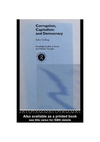 Girling — Corruption, Capitalism and Democracy (1997)