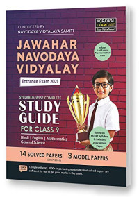 Agrawal Examcart — Jawahar Navodaya Vidyalaya Entrance Exam 2021 Complete Guidebook Class 9 (English)