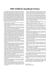 Unknown — 1999 ASHRAE Handbook Preface