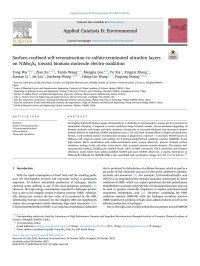 Tong Wu — Surface-confined self-reconstruction to sulfate-terminated ultrathin layers on NiMo3S4 toward biomass molecule electro-oxidation