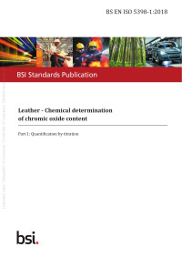 The British Standards Institution — ﻿BS EN ISO 5398‑1:2018﻿