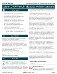 LitCharts — Sonnet 29 When in Disgrace With Fortune and Men'S Eyes - Literature Study Guide (LitCharts).pdf