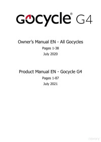 Gocycle — Gocycle-G4-User-Manual-UK