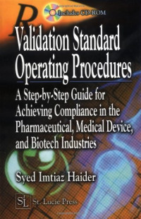 Syed Imtiaz Haider — Validation Standard Operating Procedures