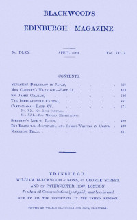 Various — Blackwood's Edinburgh Magazine, Vol. 93, No. 570, April, 1863