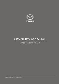 Unknown — 2022 MX-30 EV Owner's Manual V2