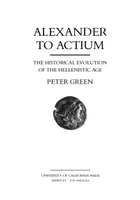 Peter Green — Alexander to Actium