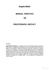 Ángeles Martín — Manual Práctico de Psicoterapia Gestalt