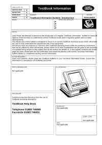 Rover — Bulletin Testbook Information Bulletin-Introduction