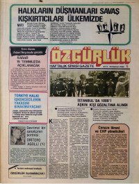 Halkın Kurtuluşu — Özgürlük Sayı: 5 [30 Haziran 1980]