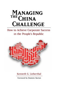 Lieberthal, Kenneth. — Managing the China Challenge