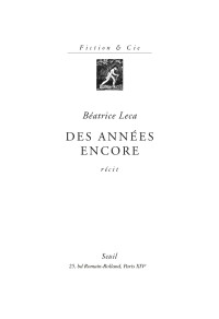 Béatrice Leca — Des années encore