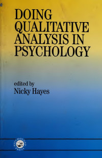 Nicky Hayes — Doing qualitative analysis in psychology