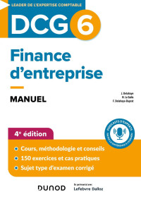 Florence Delahaye-Duprat, Jacqueline Delahaye, Nathalie le Gallo — DCG 6 Finance d'entreprise Manuel