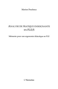 Marion Pescheux; — Analyse de pratique enseignante en FLE/S